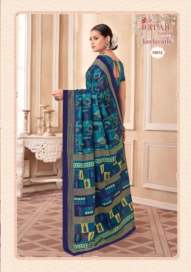 Leelavathi Vol 15 By Balaji Pure Cotton Printed Saree Wholesale Shop In Surat